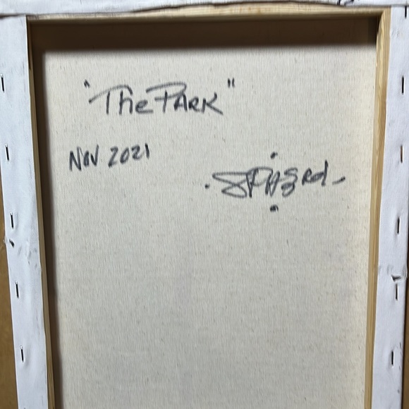 Original Oil Painting “The Park” - Picture 3 of 3